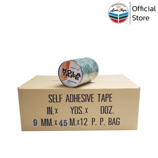 KOLA TAPE เทปรัดปากถุง 9 มม. x 50 หลา สีเขียวอ่อน (192 ม้วน/ลัง)