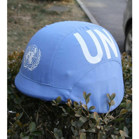 UN UNITED NATIONS PEACEKEEPING FORCE TACTICAL TRAINING M88 HELMET COVER (เฉพาะปก ไม่รวมหมวกกันน็อค)