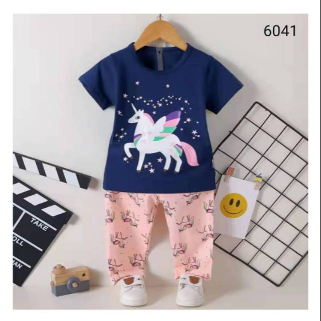 เสื้อยืดยูนิคอร์นนําเข้าชุด 6041A