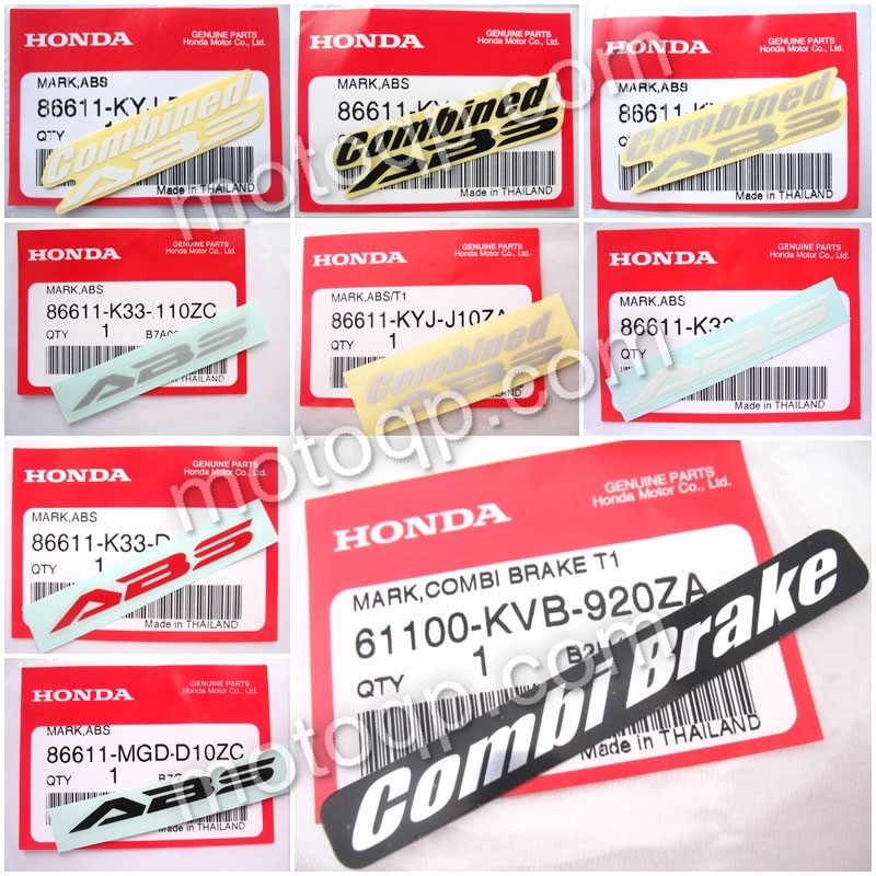 【 แท้ 】 ฮอนด้า สติกเกอร์ ABS CB150 R CB300 CBR300 แดง ดำ เทา เงิน ขาว CBR500 Forza 300 HONDA ตรา โลโก้ MSX 125 Wave CBR