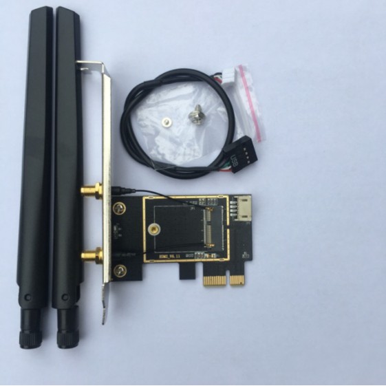 Intel AC 3165 8260 AX200 AX210 การ์ด WIFI พร้อมฮีทซิงค์สําหรับเดสก์ท็อป