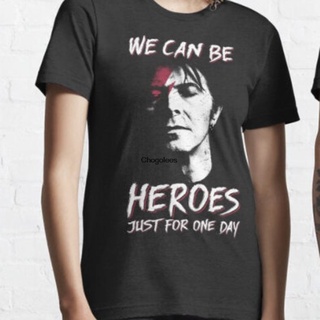 เสื้อยืด พิมพ์ลาย We Can Be Heroes David Bowie สไตล์วินเทจ ของขวัญสําหรับแฟนคลับ และคู่รัก