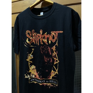 เสื้อยืดวงโลหะ เสื้อวงมือหนึ่ง SLIPKNOT ANTENNAS TO HELL ALBUM ARTWORK (2018) Size L มือ1 ลิขสิทธิ์แท้