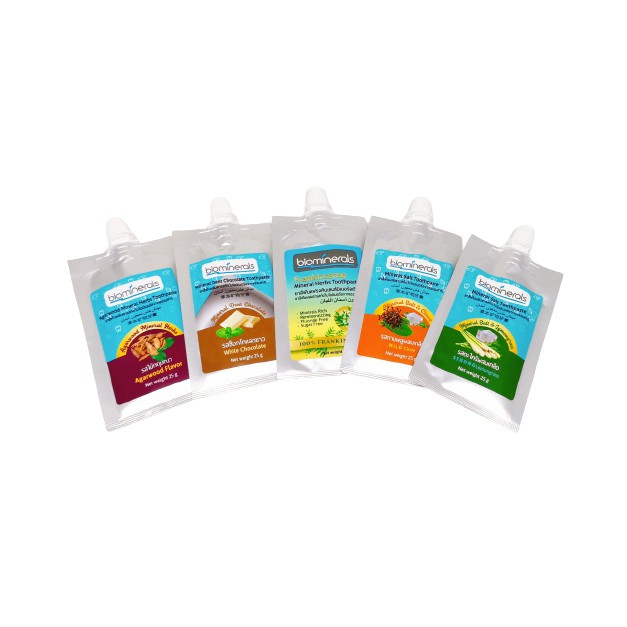 Biominerals Herbs Toothpaste 25g ยาสีฟันขนาดพกพา ยาสีฟันลดคราบหินปูนและกลิ่นปาก บรรเทาอาการเสียวฟัน