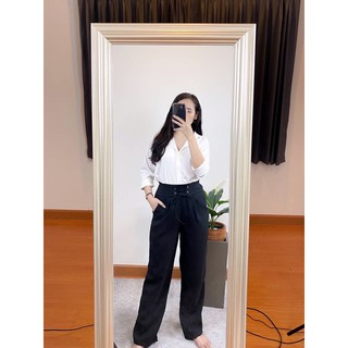 ChubbyShop [พร้อมส่ง] chubby pants กางเกงขายาว ใส่ทำงานใส่เที่ยวได้จ้า