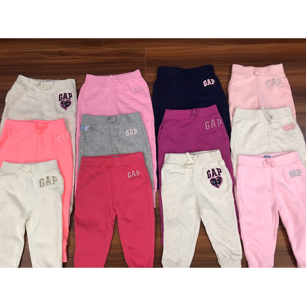 กางเกงวอร์มเด็กผู้หญิง BABY GAP ปักโลโก้นูน 8-20kg surplus