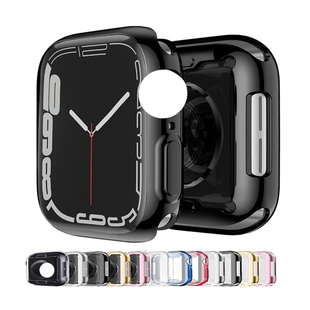 เคส สำหรับ Apple Watch case 38 มม. 40 มม. 42 มม. 44 มม. ซิลิโคนอ่อนนุ่มหุ้มใสสำหรับ iWatch Series 6/