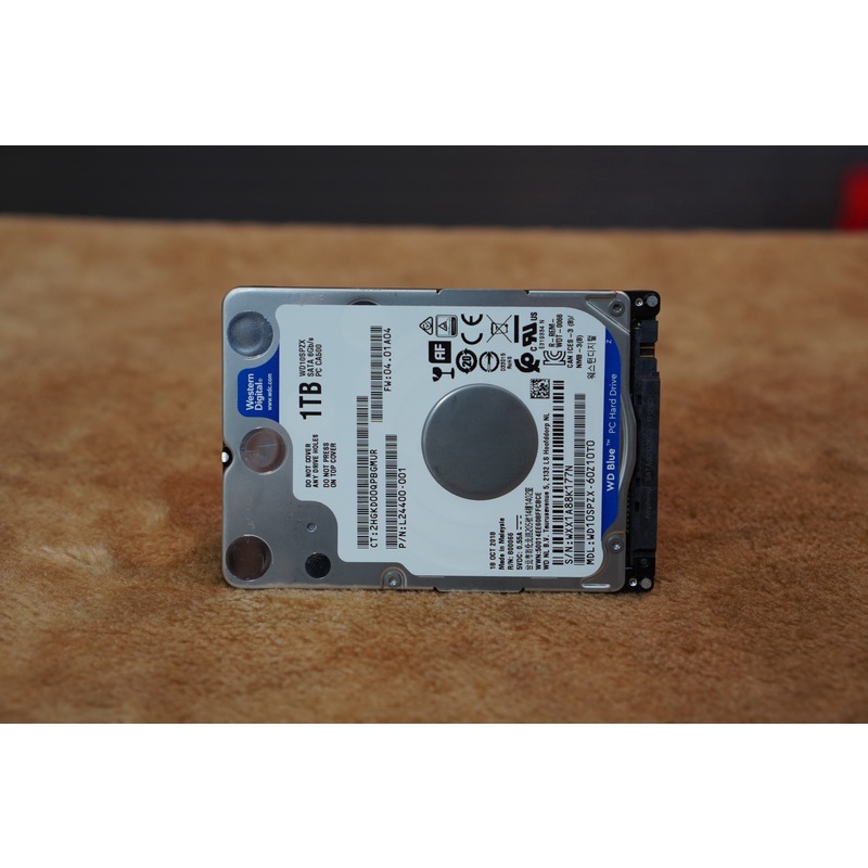 1 TB HDD 2.5" (ฮาร์ดดิสก์โน้ตบุ๊ค)  WD BLUE 5400RPM SATA3 (WD10SPZX)