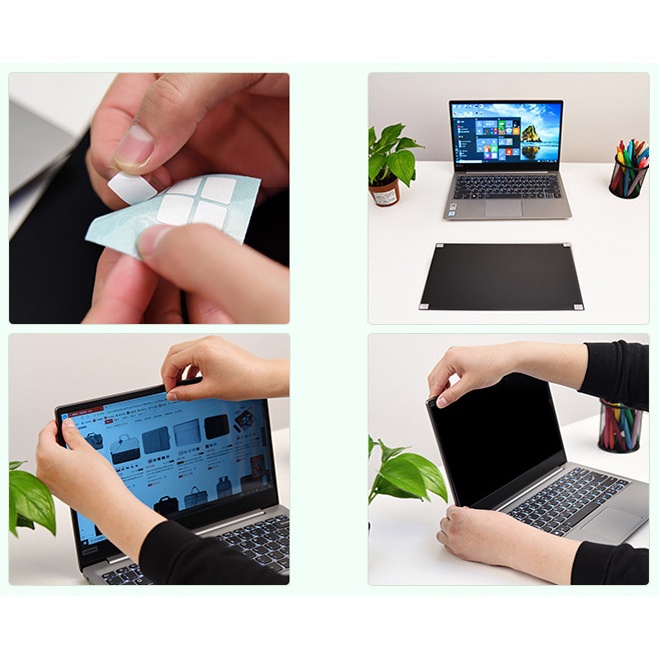 Privacy Screen 15.6 "14 13.3 21.5 24" นิ้ว "ความเป็นส่วนตัวกรองหน้าจอป้องกันสายลับคอมพิวเตอร์แล็ปท็อปตรวจสอบฟิล์มป้องกัน