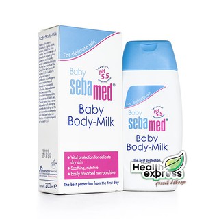 Sebamed Baby Body Milk ซีบาเมด เบบี้ บอดี้ มิลค์ ปริมาณสุทธิ 200 ml.