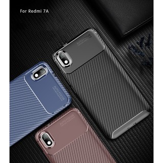 เคสโทรศัพท์คาร์บอนไฟเบอร์กันกระแทกสำหรับ Xiaomi Redmi 7A