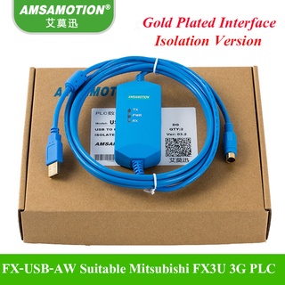 MITSUBISHI Yy FX-USB-AW สายเคเบิลโปรแกรมมิตซูบิชิ PLC FX3U FX3G