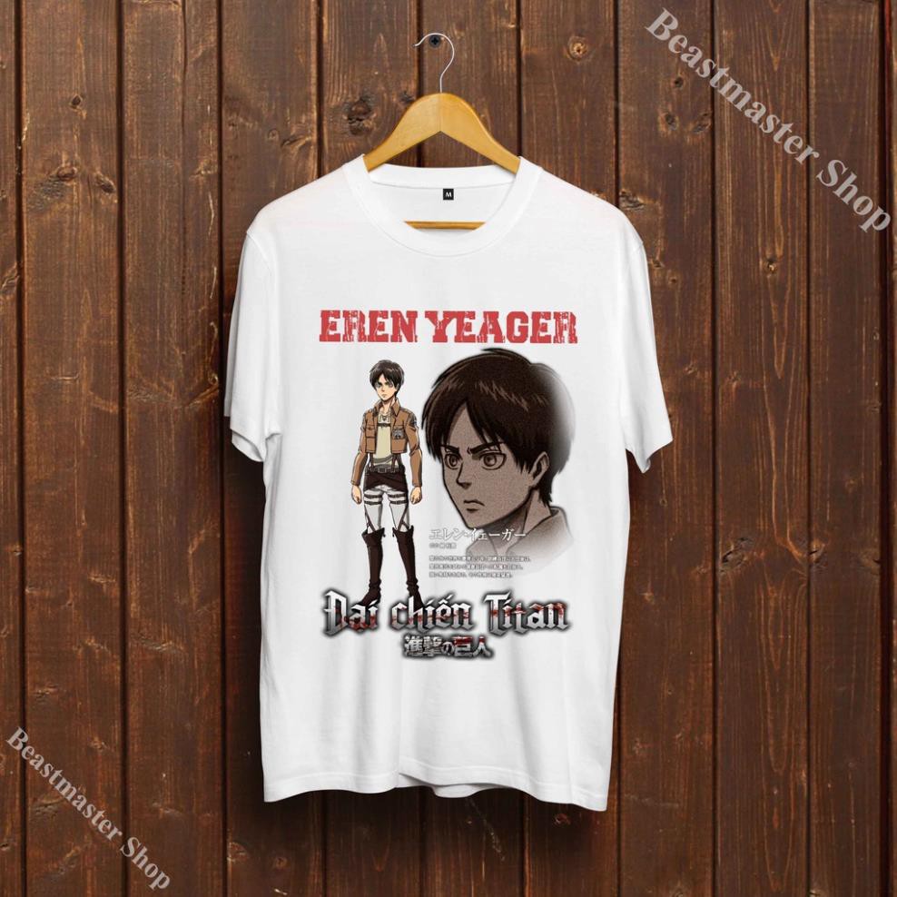 Unisex Eren Yeager - เสื้อยืด Unisex Attack on Titan - Cool Eren Yeager - EY-019
