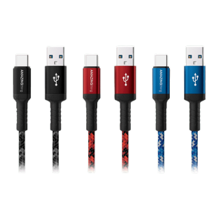โปรโมชั่น : AMAZINGthing สายชาร์จซิงค์มือถือ USB-A to USB-C SupremeLink - Bullet Shield 1.2M