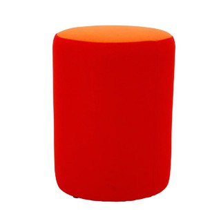 สตูล เบาะส้ม โครงแดง เฟอร์ราเดค CYLIN1 Orange cushion stool, Red frame, Ferradec CYLIN1