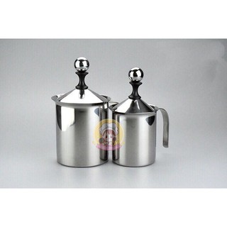 ที่ปั๊มฟองนม สแตนเลส 400cc./800cc. ที่ตีฟองนม ที่ปั๊มฟองนม Milk Frother