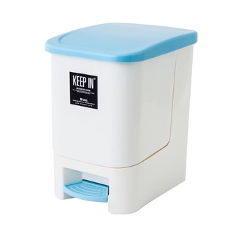 ถังขยะขาเหยียบ ECO 10ลิตร ฟ้า คีปอิน RW9263 ถังขยะ ECO Pedal Trash Bin 10 Liters Blue Keep-In RW9263