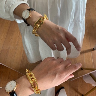 พรี Balenciaga chains สร้อยข้อมือผู้ชาย สายโซ่คล้องแบบตะขอ แบรนด์เนนbangles Chain &amp; Link Bracelets