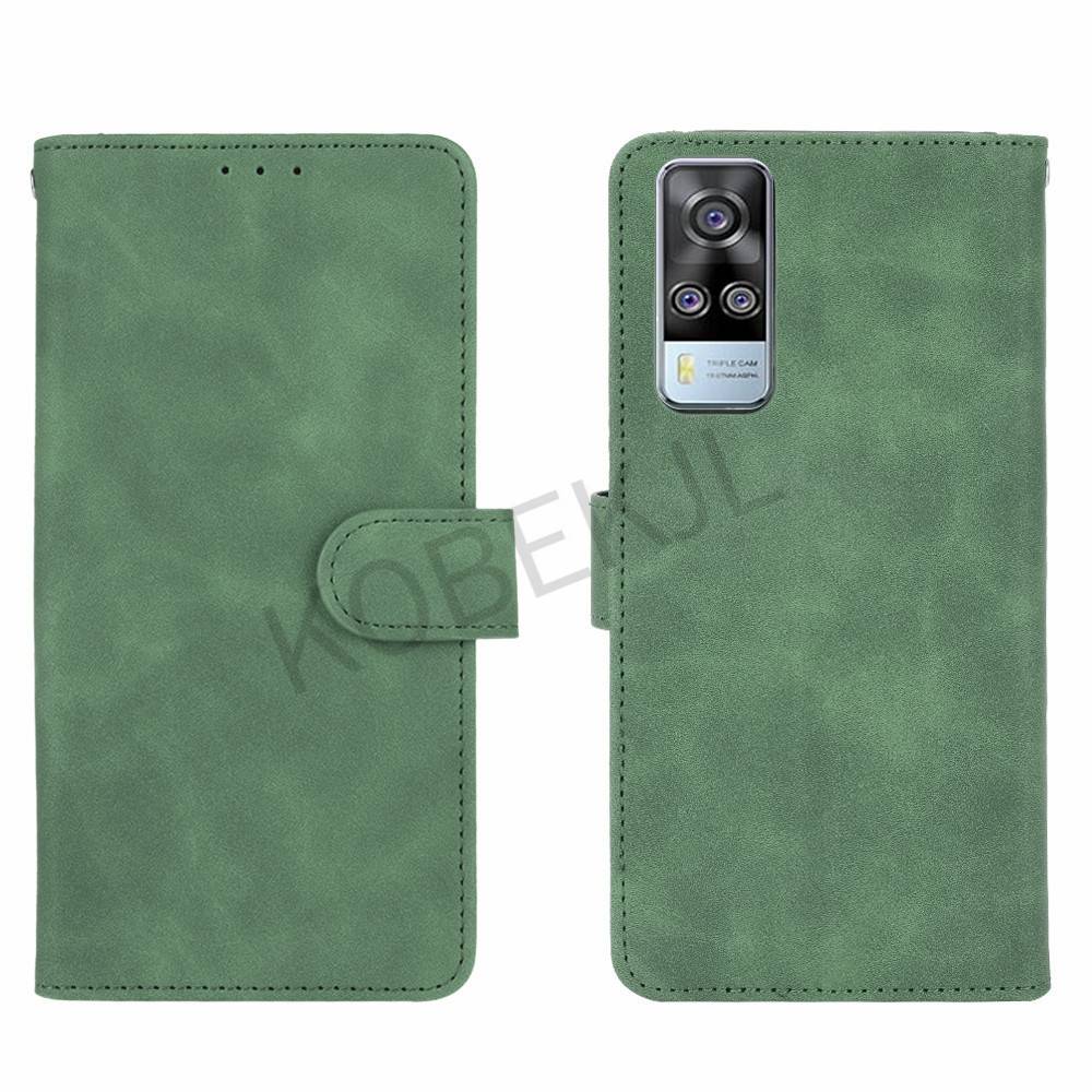 VIVO Y31 2021 กรณีหัวเข็มขัดแม่เหล็กที่วางโทรศัพท์กรณี Vivo Y31 Y 31 VivoY31 2021 ผิวรู้สึกกระเป๋าสต