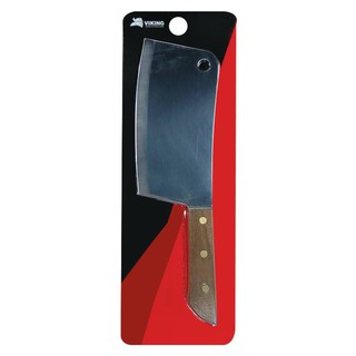 มีดสับ 8 นิ้ว PENGUIN ไวกิ้ง ด้ามไม้ อุปกรณ์เตรียมอาหาร CLEAVER KNIFE WITH WOOD HANDLE PENGUIN VIKING 8”