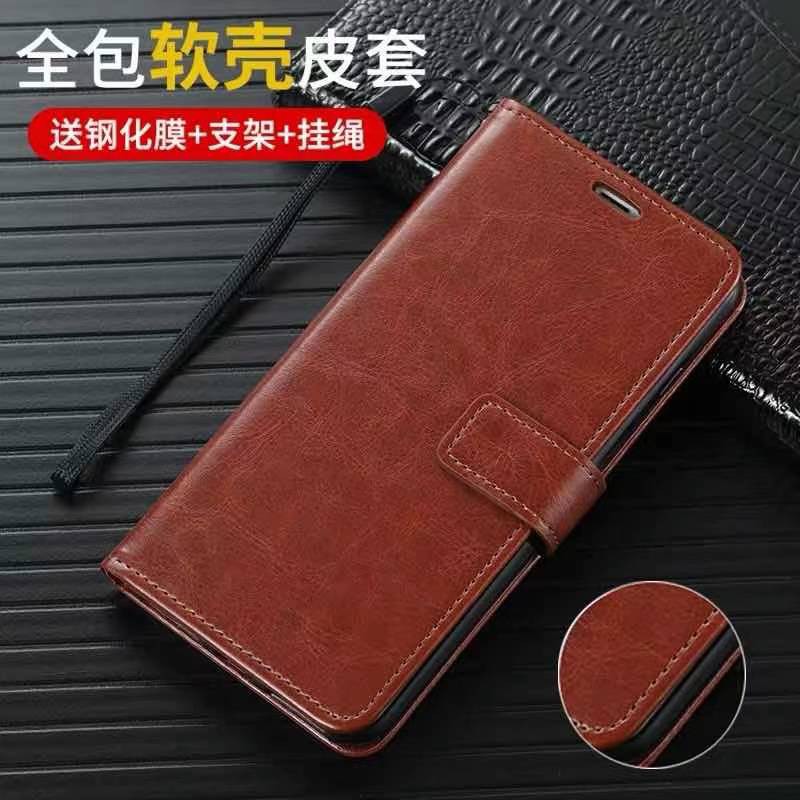 Case Samsung   Note20  Note20ultra S21 A21s A22 4G A42  ฝาพับ เปิดปิด ใส่บัตรได้ สีพื้น