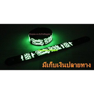 Cheap Trick  Wristband ริสแบนด์ เรืองแสง กำไลยาง ปั๊มนูน วงร็อค pg192 เกรดเอ