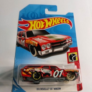 รถเหล็ก Hotwheels 70 CHEVELLE SS WAGON 01 (ib31)