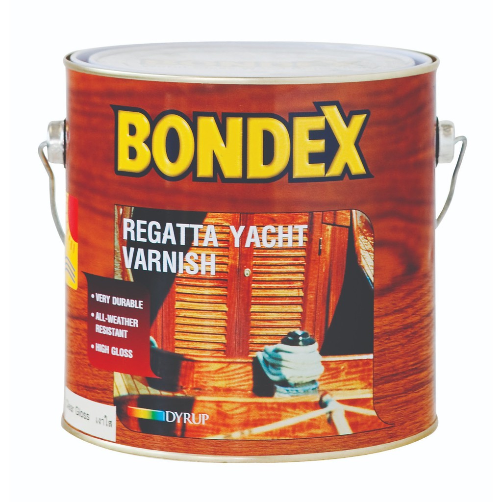 Bondex Regatta Yacht  สีเคลือบไม้ พื้นไม้ กันน้ำ พื้นไม้บนเรือ