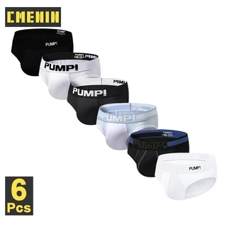 Cmenin Pump กางเกงชั้นใน ผ้าฝ้าย เซ็กซี่ แห้งเร็ว สําหรับผู้ชาย (6) 6 ชิ้น
