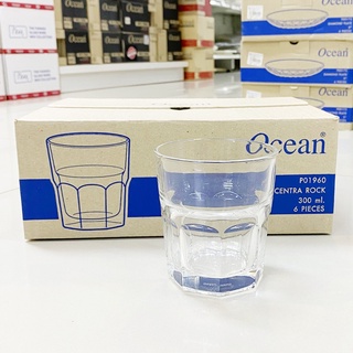 [กล่อง 6ใบ/ P01960] แก้วน้ำ 300มล. ใส่เหล้าวิสกี้ Ocean Centra Rock Glass