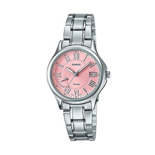 Casio Standard นาฬิกาข้อมือสุภาพสตรี สายสแตนเลส รุ่น LTP-E116D-4AVDF (Pink)