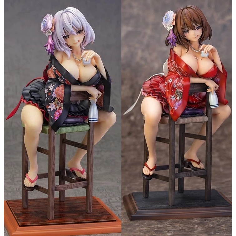 SkyTube Kano Ebisugawa Illustration kimono By Piromizu Red Dress PVC Action Anime Figure Model Toy 2