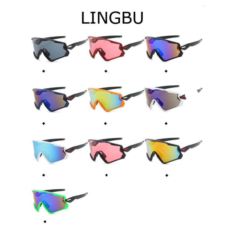 [Lingbu แว่นตากันแดดสําหรับขับขี่หรือเล่นกีฬาแว่นกันแดด 9315