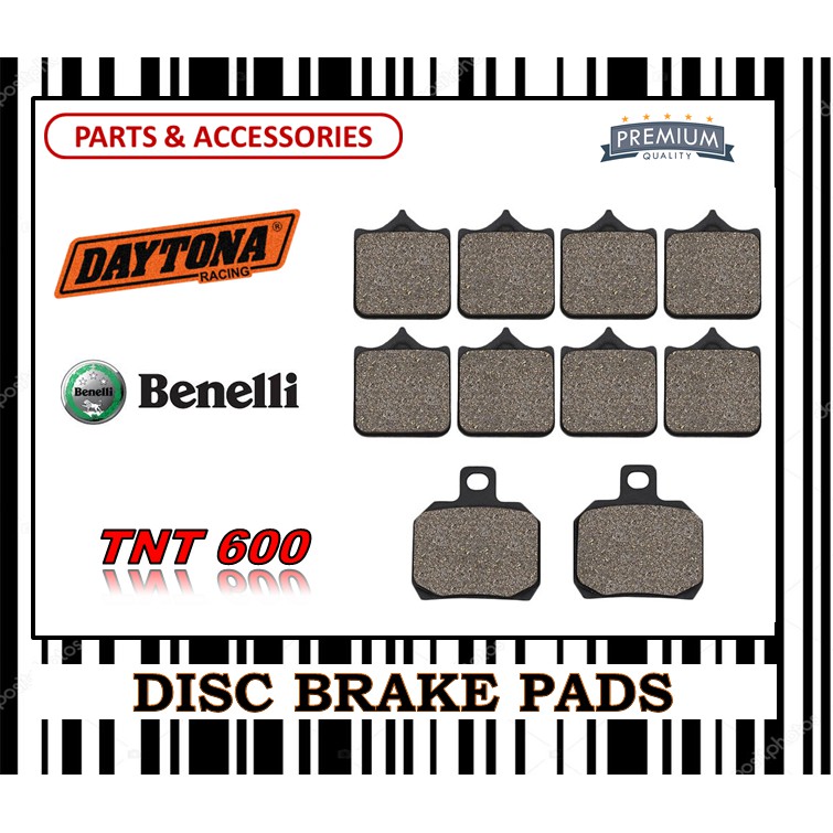 BENELLI TNT 600 ผ้าเบรคชุด SUPERBIKE FR0NT & REAR DAYTONA TYPE