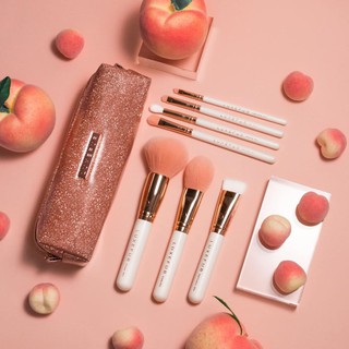 LUXEFUR ลุคซ์เฟอร์ เซตแปรงแต่งหน้า รุ่น Bring Me Peach Collection (Set7 Pieces)