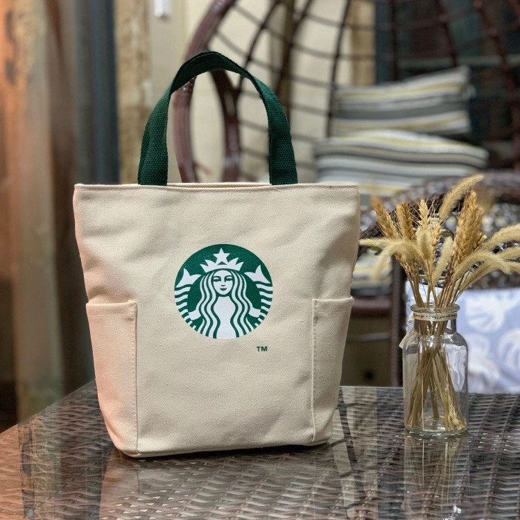 กระเป๋าสตาร์บัค มี7สี มีซิปถุงผ้า กระเป๋าStarbuck พร้อมส่ง -xbk7 thumbnail 10