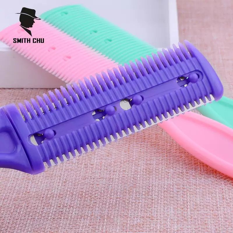 หวีซอยผม​ หวีสไลด์ผม​ 2 ใบมีด (หน้ากว้าง 3 ซม.) คละทรงด้าม - รูปที่ 5