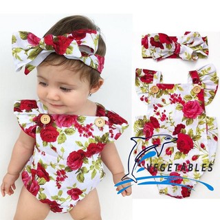 VET-ทารกแรกเกิดทารกแรกเกิดทารกเสื้อผ้าเด็กชุดจัมเปอร์ Romper Bodysuit + Headband Outfits Set