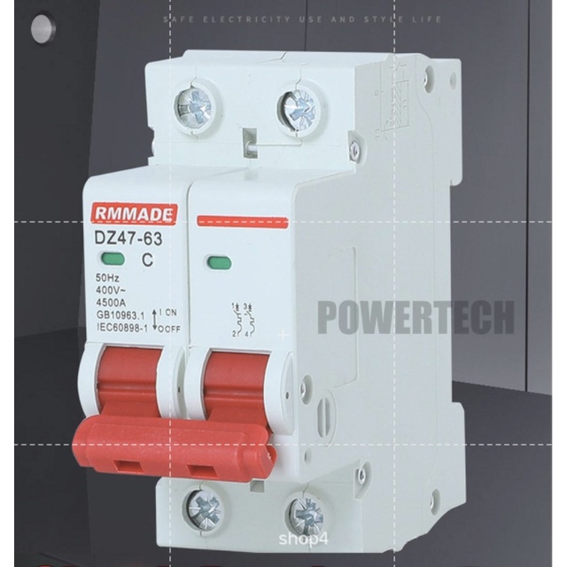 AC เบรคเกอร์ เมนเบรคเกอร์  เซอร์กิตเบรกเกอร์ Circuit RMMADE Breaker 2P