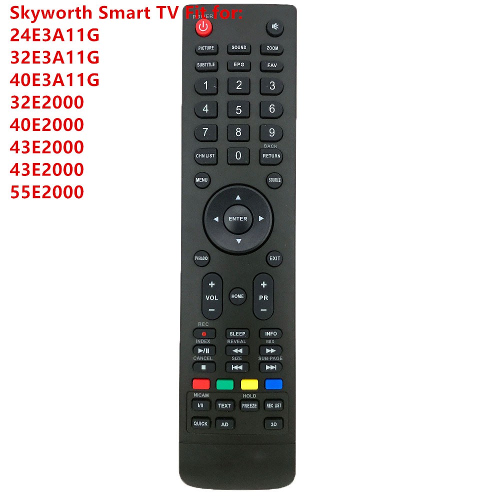 Skyworth ของแท้ รีโมตคอนโทรลทีวี LCD LED Fernbedienung Skyworth 32 นิ้ว 32E2A11T 40E2A11T 43E2A11T 49E2A11T 50E2A11T 4E3A11G 32E3A11G 40E3A11