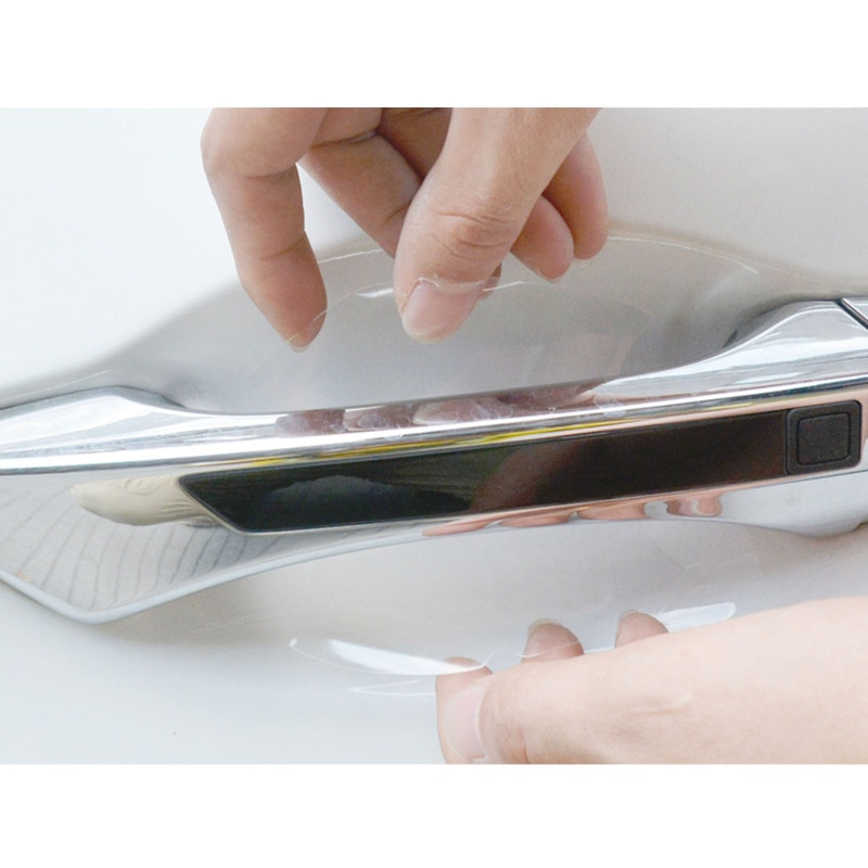 Yo 4 ชิ้นรถมือจับประตูถ้วยสําหรับฝาครอบป้องกันรอยขีดข่วนทนที่มองไม่เห็นอัตโนมัติจัดแต่งทรงผมมือจับปร