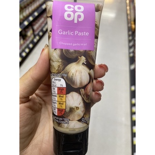 CO-OP Garlic Paste 80g. Chopped Garlic in oil