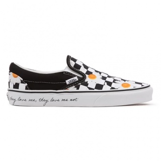 Vans รองเท้าผ้าใบ Classic Slip-On Checkerboard | Love Me Love Me Not Daisy/True White (VN0A5JMHB0B)