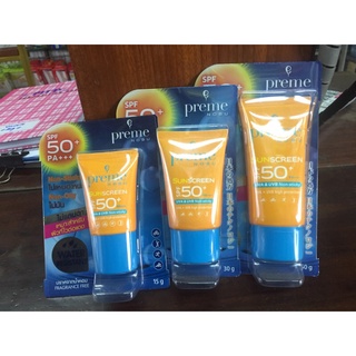 Preme nobu sunscreen spf 50+ครีมกันแดดพรีมโนบุ เอฟพีเอฟ 50