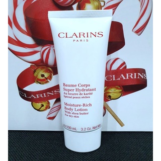 โลชั่นบำรุงผิวกายนุ่มชุ่มชื้น ผิวใส แท้💯%Clarins Moisture-Rich Body Lotion With Shea Butter 100 ml. มีฉลากไทย