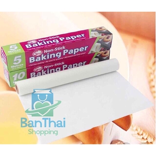 กระดาษไขรองอบ อุปกรณ์เบเกอรี่ กระดาษไข BAKING PAPER แผ่นรองอบขนม 5เมตร 10 เมตร🍓 bt99