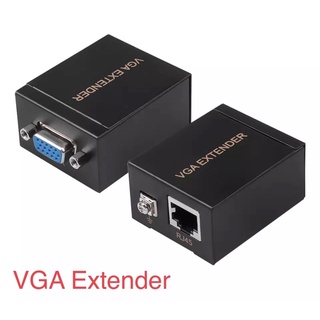 VGA To RJ45 Extender Repeater 1080PโดยCat5e/6ถึง60M VGAสำหรับPCแล็ปท็อปคอมพิวเตอร์โปรเจคเตอร์สัญญาณเครือข่าย