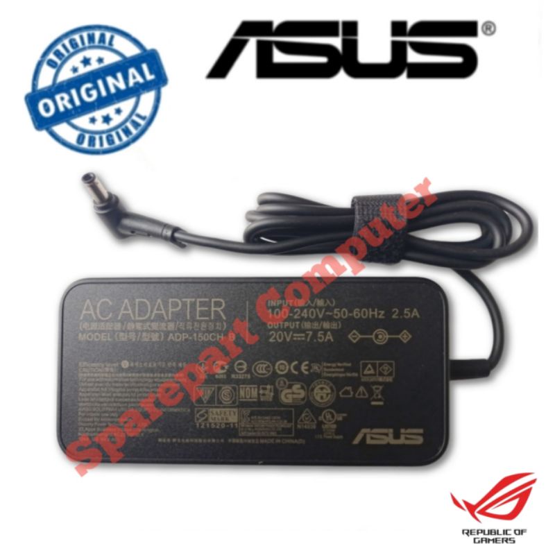 ต้นฉบับ Asus ROG G531 G531G G531GT G531GD G731GT S571GT 20V-7.5A อะแดปเตอร์ชาร์จ