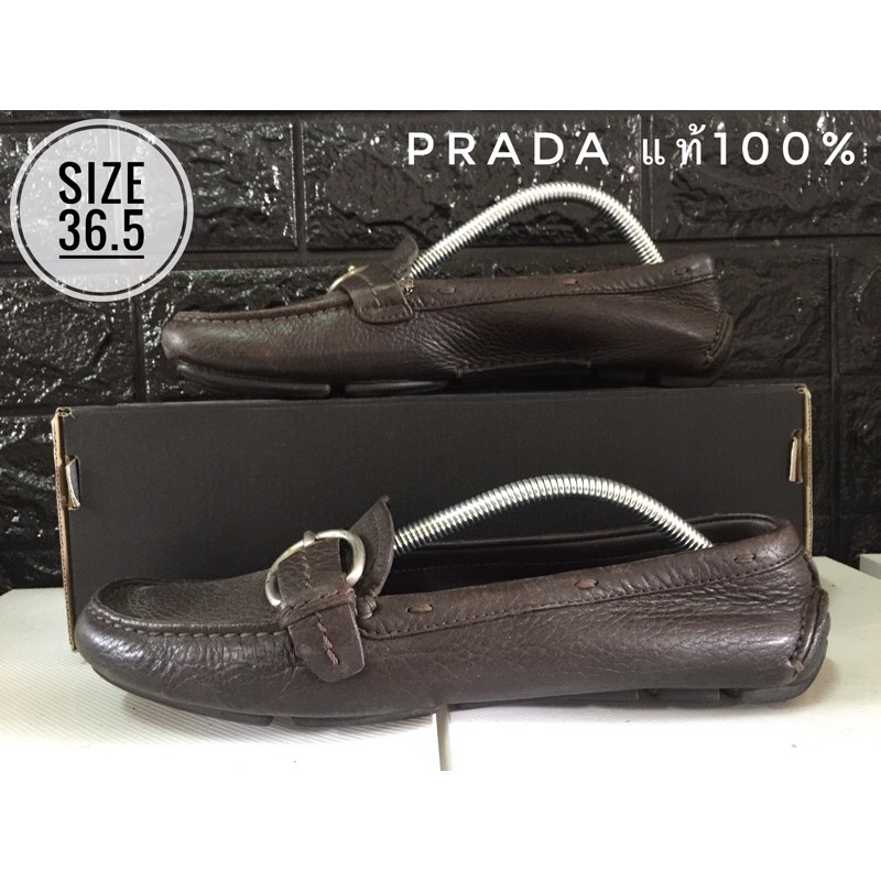 Prada รองเท้ามือสองของแท้ 100% (ส่งฟรี)