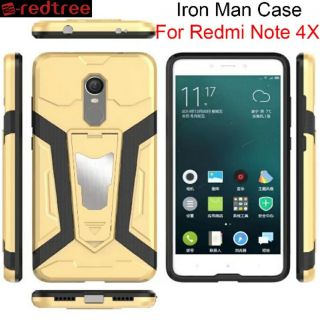 Xiaomi Redmi Note 4 Global TPU+PC Slim Full Cover Armor Iron Man